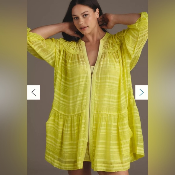 Anthropologie Dresses & Skirts - Anthropology Long-Sleeve Zip-Front Mini Dress XS